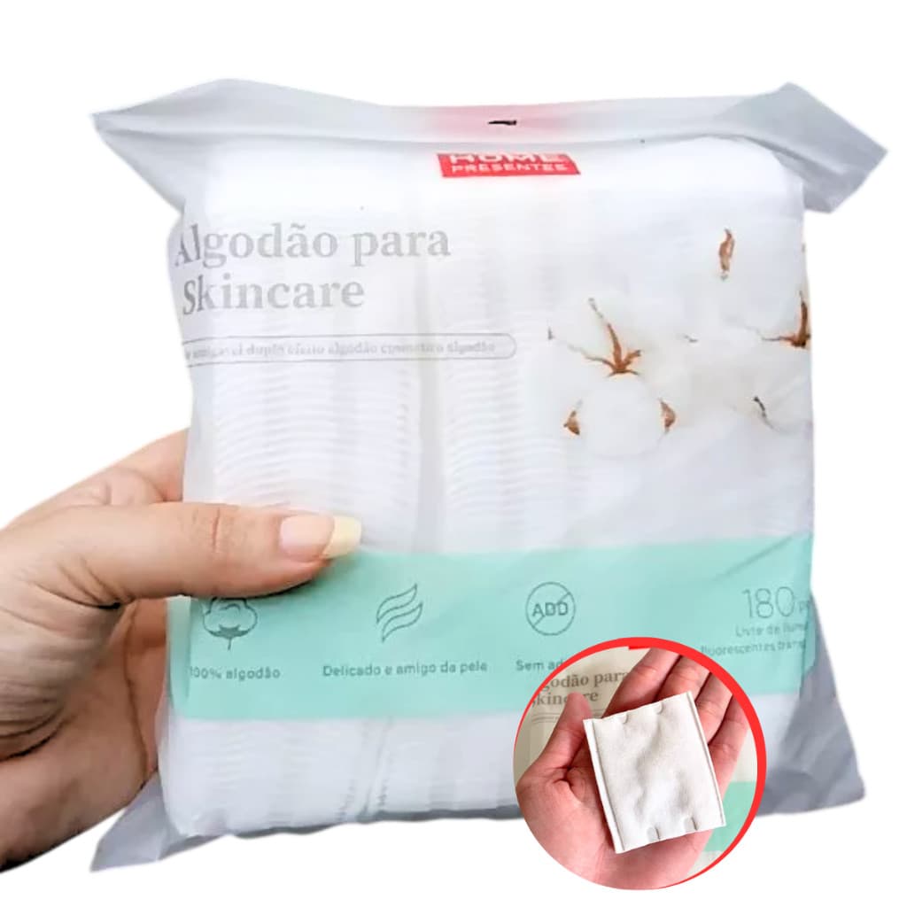 DISCOS DE ALGODAO SKINCARE 180PCS