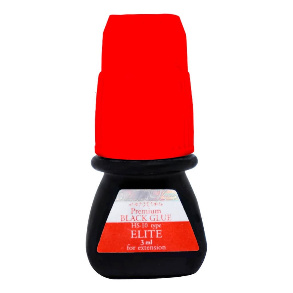 Cola Premium Master Elite Hs10 3ml Extensão Cílios Preta Pro Cor Preto