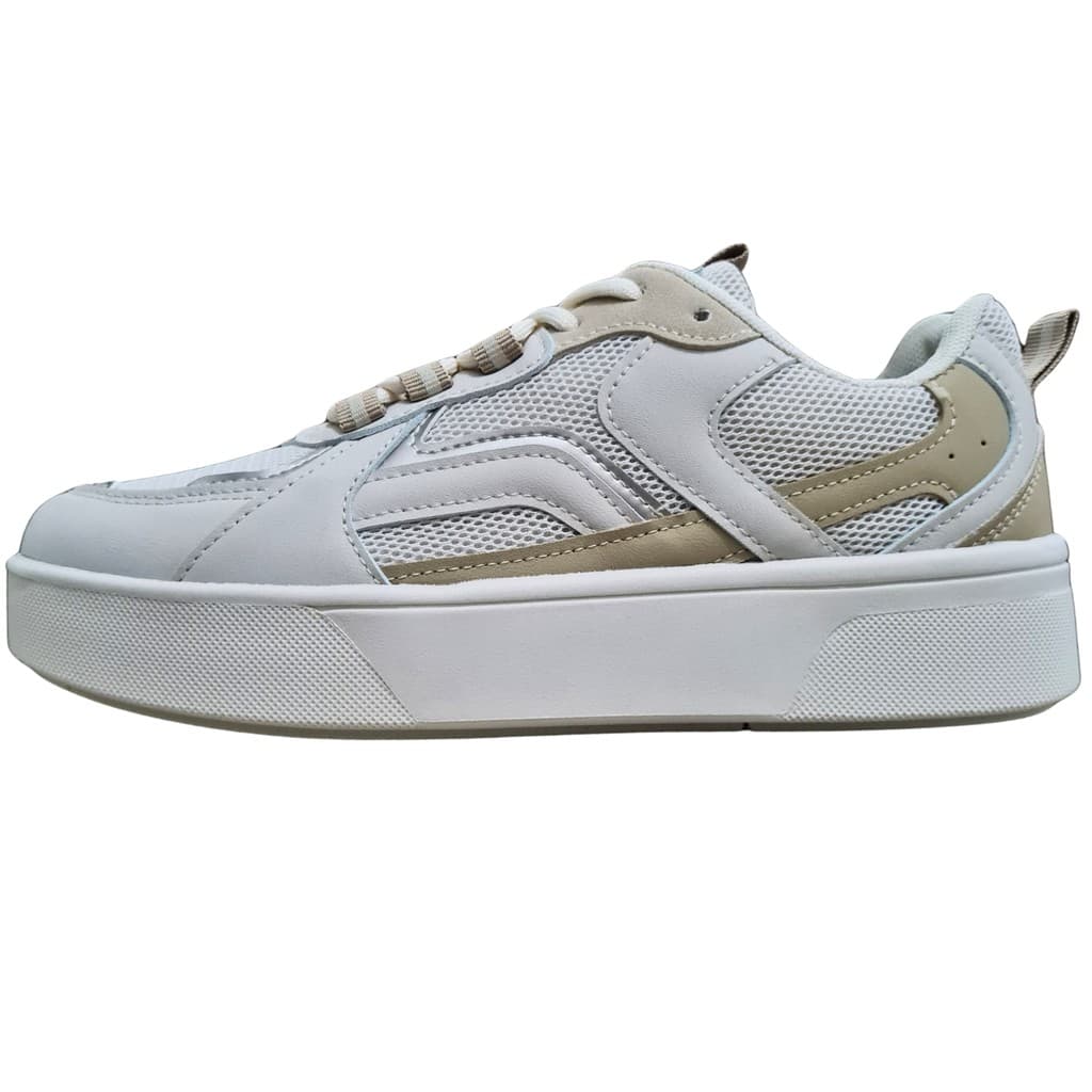 Tenis Ramarim Com Plataforma Branco Confortavel Casual Feminino