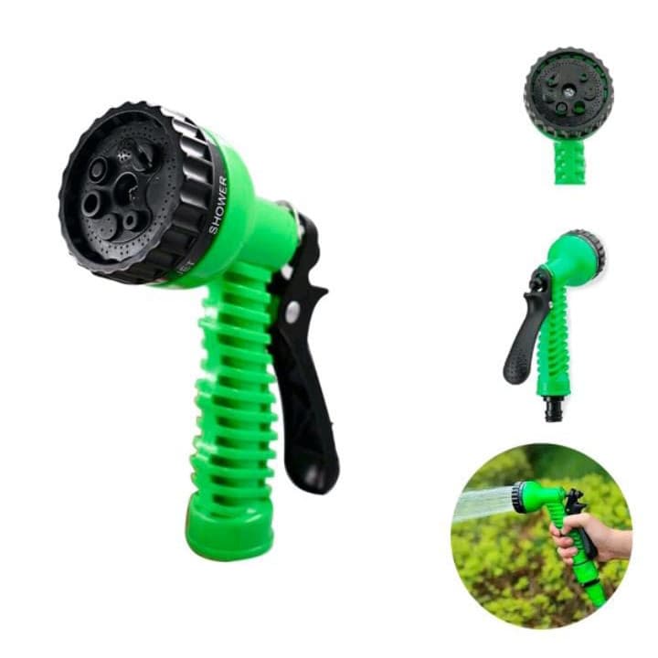 Esguicho Mangueira com 7 Jatos para Mangueiras Verde Com Preto Para Utilizar Como Quiser Startools universal