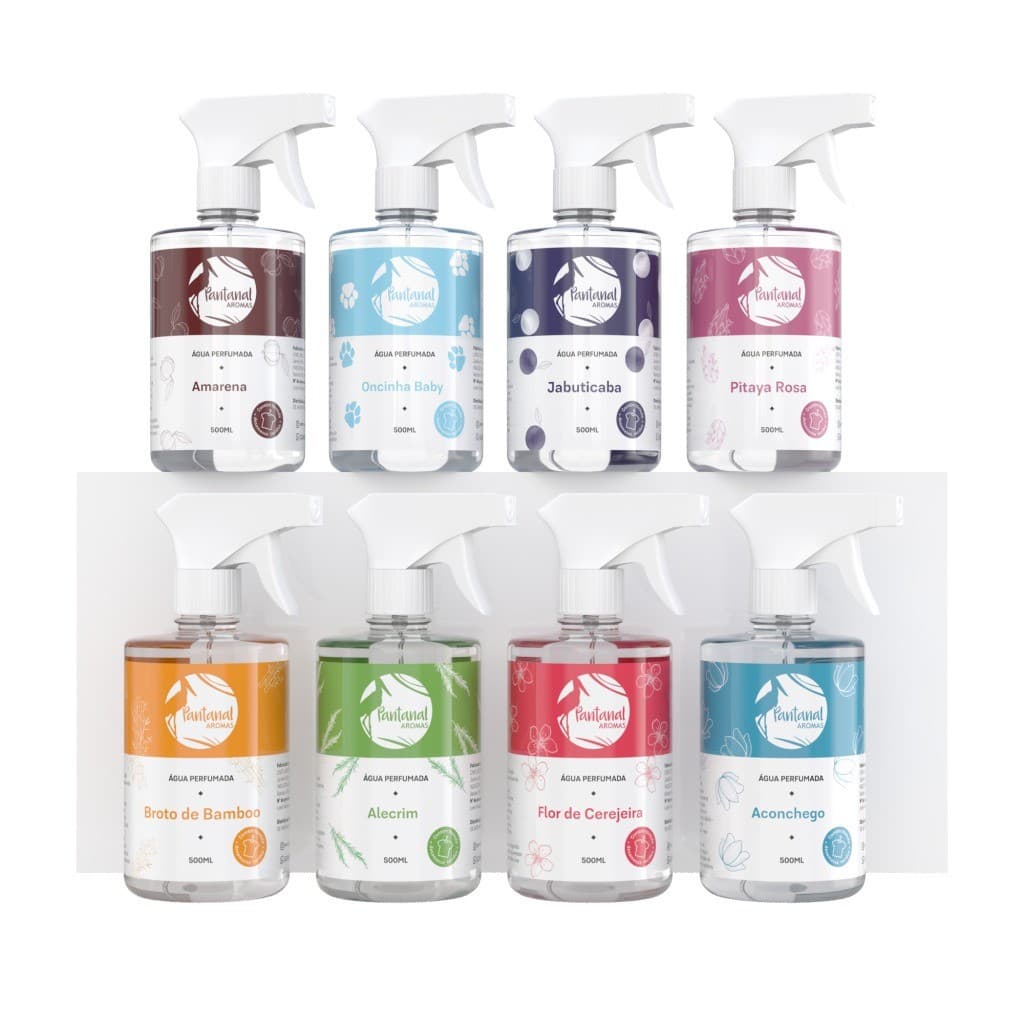 Água Perfumada para Lençóis Tecido e Roupas HOME 500 mL spray Odorizador Pantanal Aromas