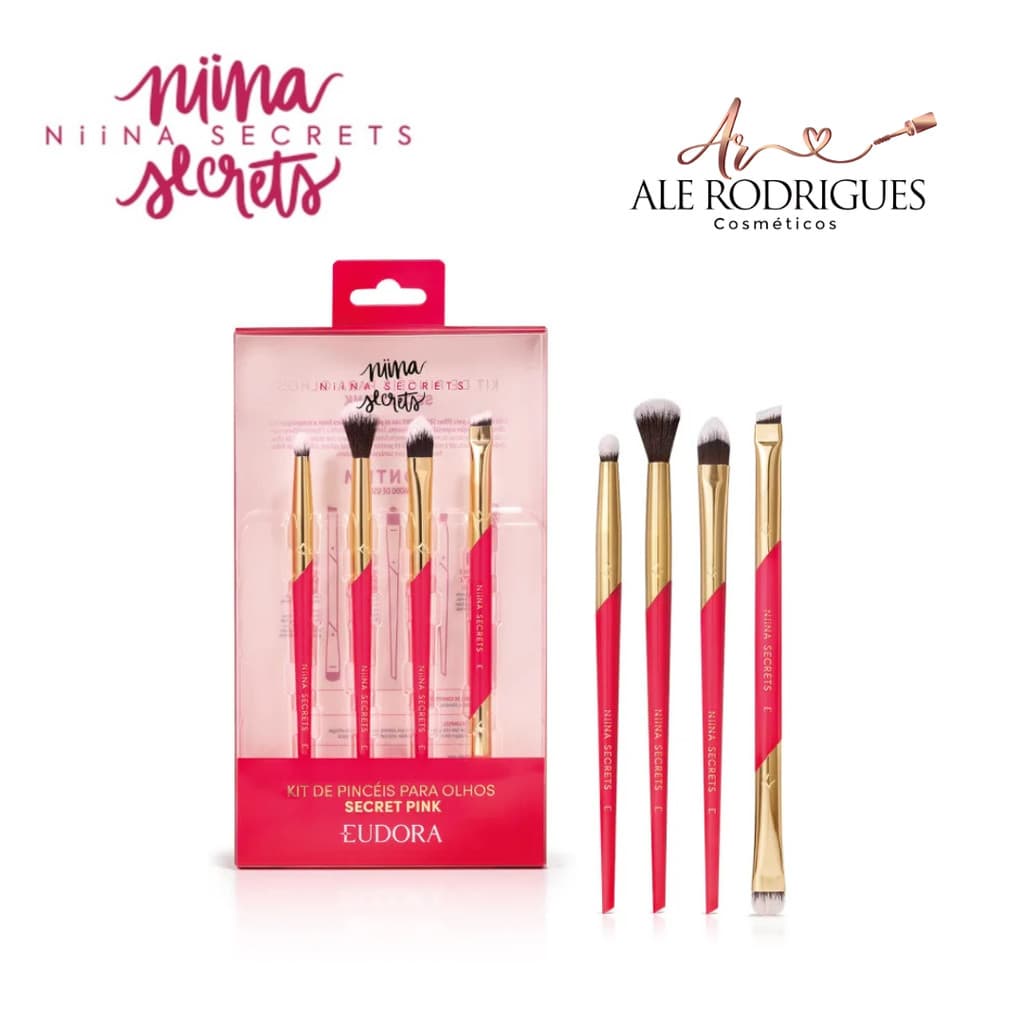 Kit Pinceis Olhos Eudora Niina Secrets 4un