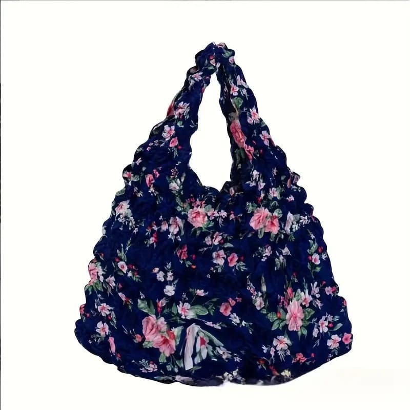 Bolsa Sacola Magica Estica Reutilizavel Grande Azul Color