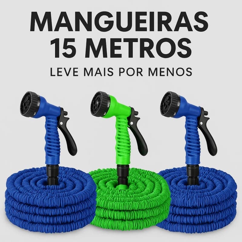 A mangueira profissional facilita o enxágue de rodas e cantos, para que você não precise mais se preocupar com isso.