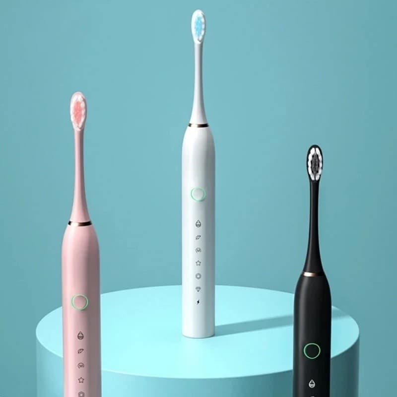 Escova de dentes à prova d'água para adultos com sensor de pressão inteligente e super poder de limpeza