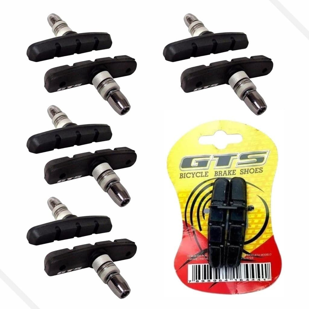 4 Pares Sapata Pastilha Freio Orbital 70mm Bike V-brake Gts