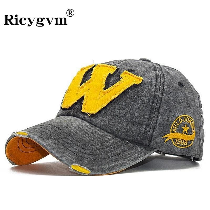 W Carta Boné De Beisebol Moda Outdoor Sun Visors Unisexo Algodão Ajustável Hip Hop Snapback Dad Hat Homens Mulheres