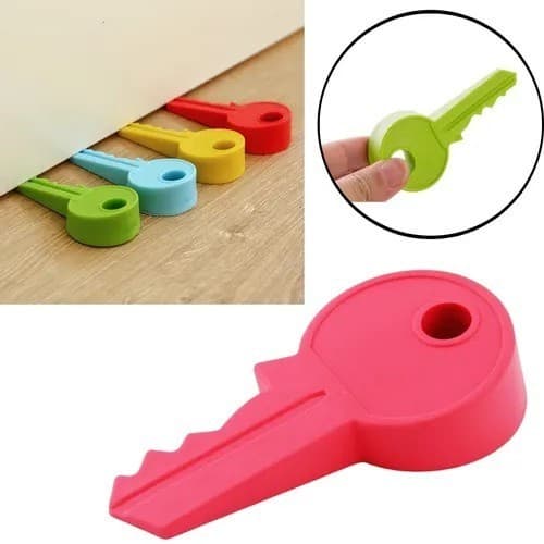 Porta Prendedor Segura Trava Aparador Cunha Calço Silicone Chave Colorido Decorativo Não é Peso