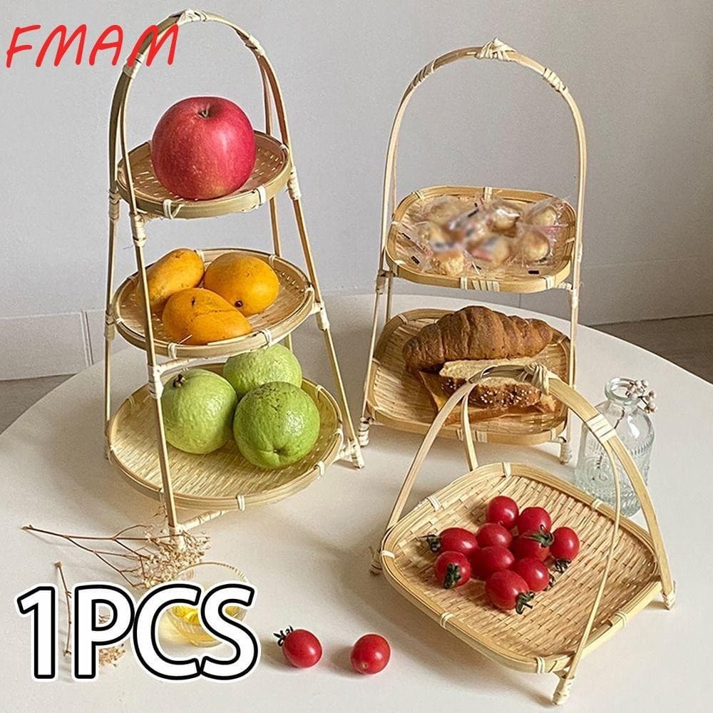 Cesta De Armazenamento FMAM 1 Unidade , Para Tecido Multifuncional De Cozinha , Bandeja De Pé Tecida À Mão