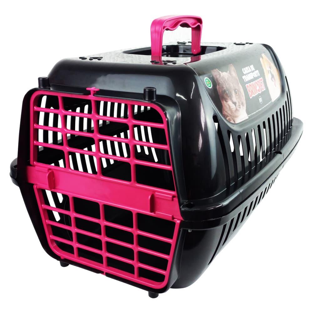 CAIXA DE TRANSPORTE N2 PREMIUM - PRETO COM ROSA
