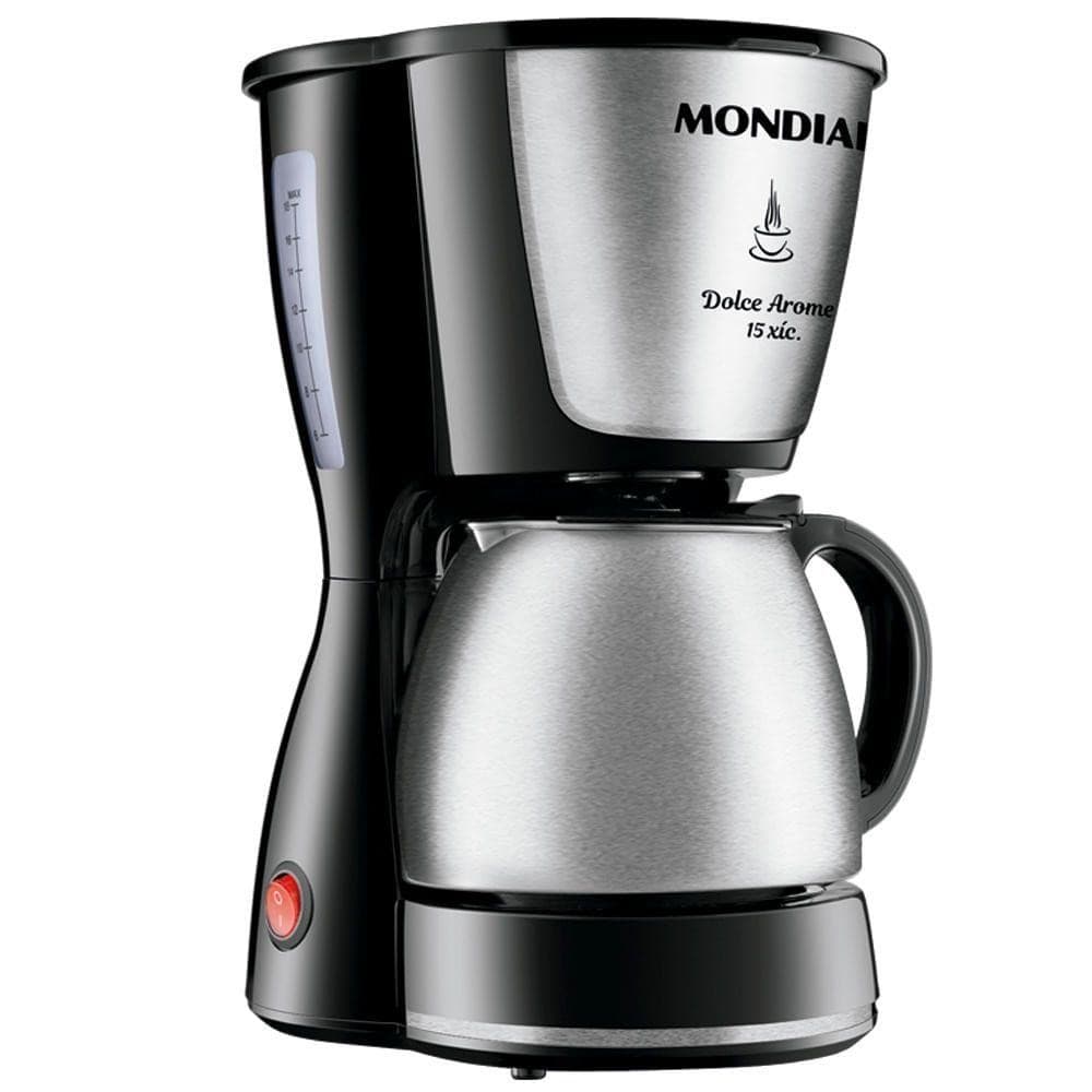 Cafeteira Elétrica Mondial Dolce Arome C-34ji-15x Cafeteira-220v-preto/inox