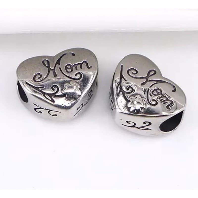 berloque aço mãe mamãe para pulseira de berloque luxo mom floral
