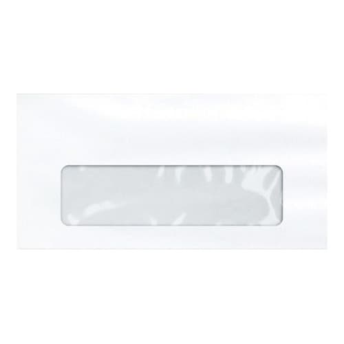 Envelope Ofício 114x229mm Branco Com Janela 75g Cx C/100 Un