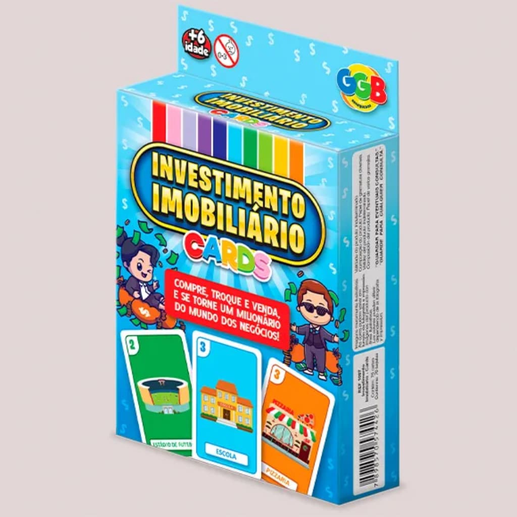 Jogo Investimento Imobiliário Versão Cartas
