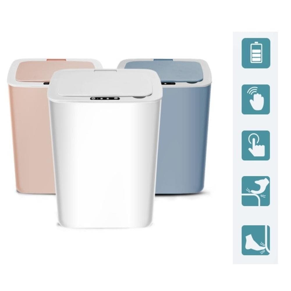 LIXEIRA AUTOMÁTICA 14L COM SENSOR INTELIGENTE PARA BANHEIRO E COZINHA