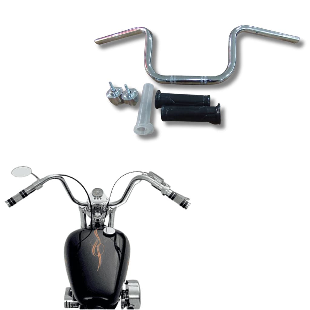 Guidão Moto Titan 150 2022-2023 Pezinho Manopla e Roldana