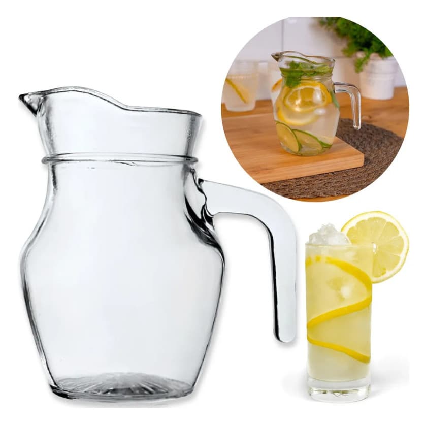 Jarra de Vidro Pequena 500ml – Ideal para Suco, Água e Bebidas