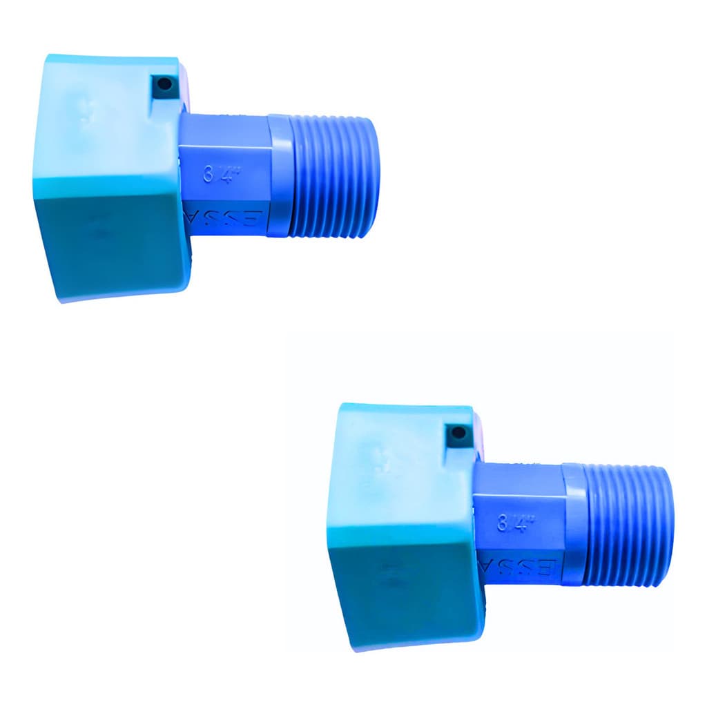 Kit 2 Adaptador Tubo Curto Cavalete Hidrômetro Agua 3/4x1