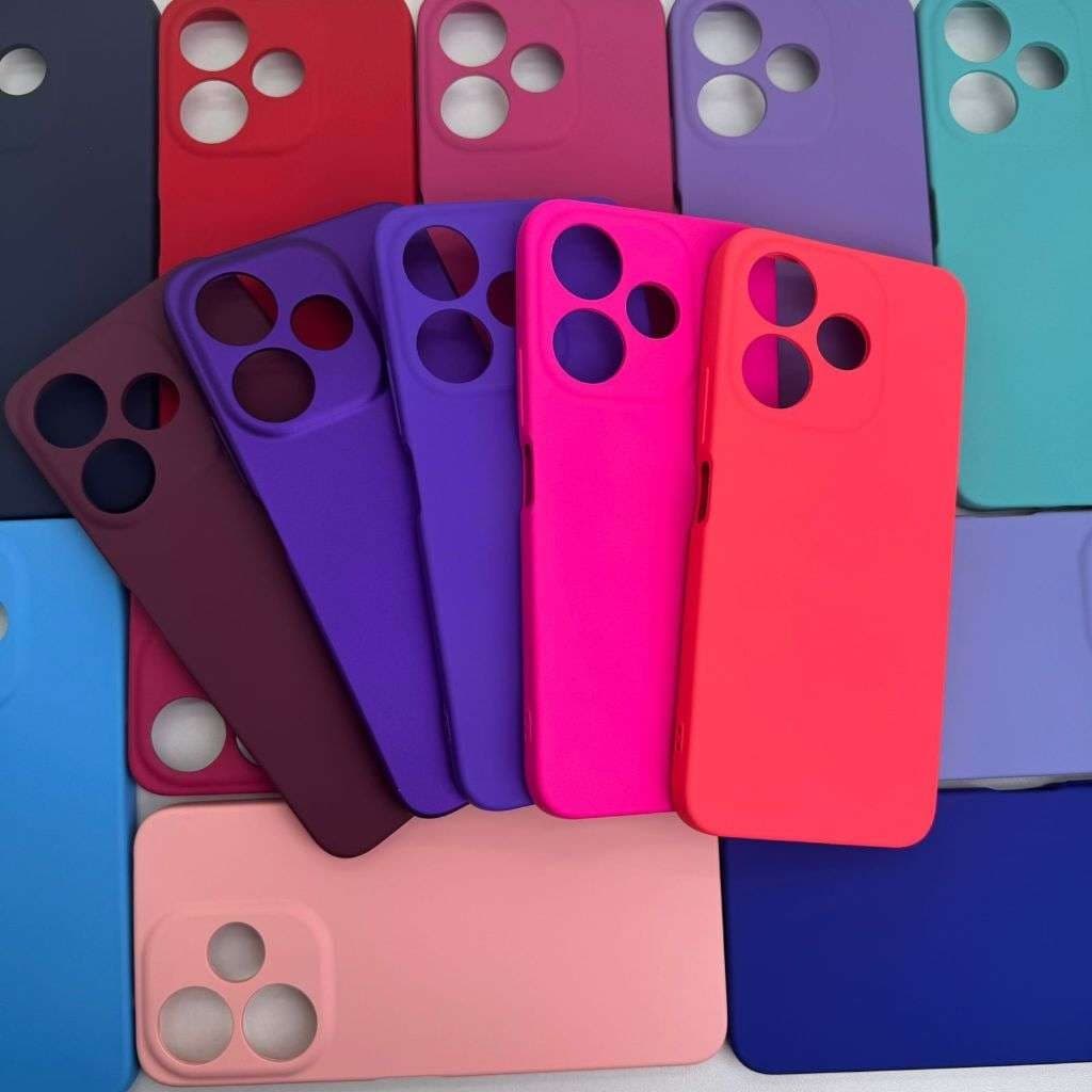 Capa Capinha de Celular - Redmi 13 - Xiaomi Silicone Aveludado Capinha Case