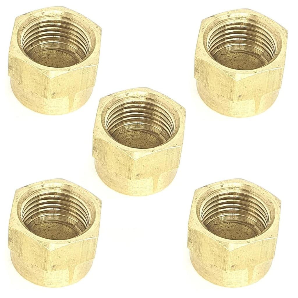 Kit 5 Unidades Porca Ar Condicionado Para Flange 3/8 Cobre