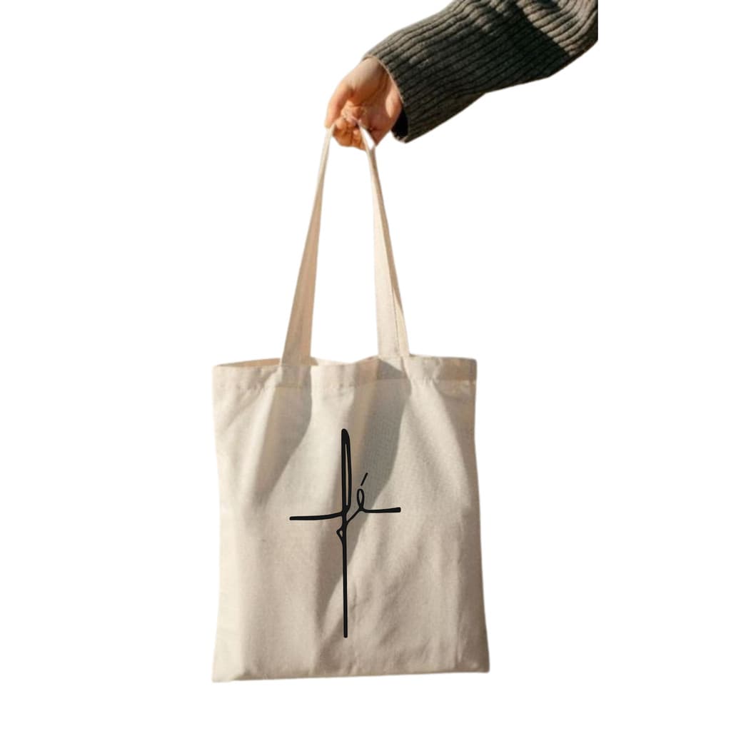 Ecobag Fé Bolsa Sacola Ecológica 40x38cm