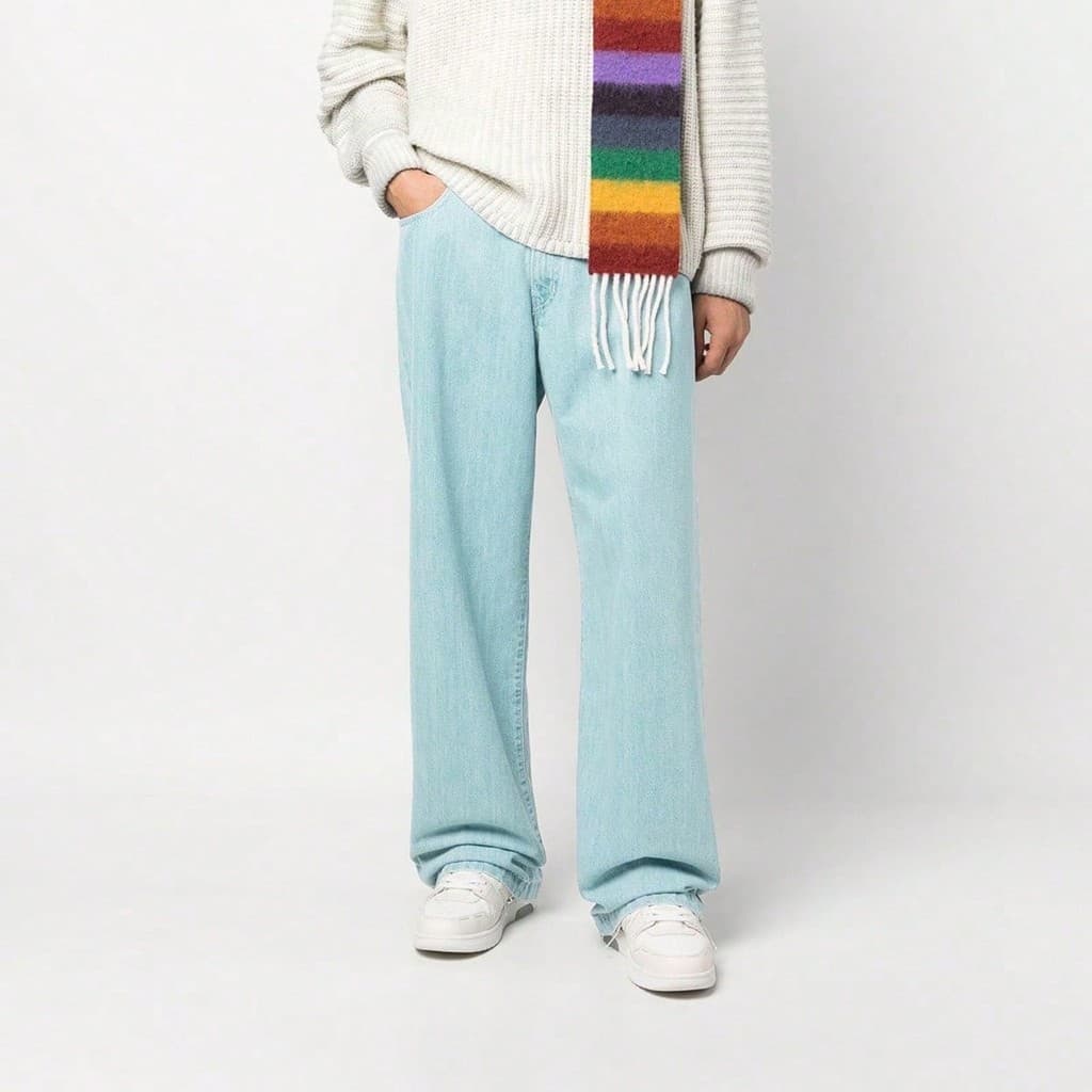Calça Jeans Balão Masculina E Reta Boca Larga Estilo Skate