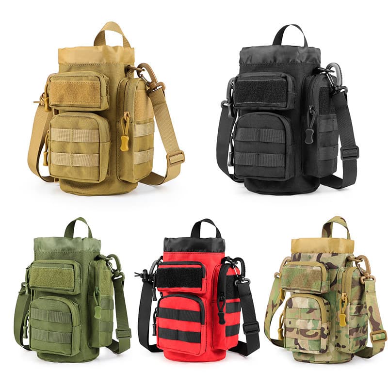 Bolsa para garrafa de água ao ar livre, 2 litros, multifuncional, portátil, garrafa térmica, suporte para copo, garrafa