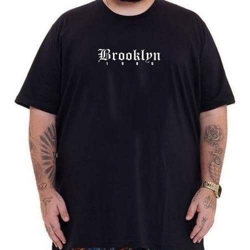 Camiseta Streetwear Basica Plus Size G1 ao G5 100% Algod茫o Premium Camisetas Tamanho Grande Plus For Everyone