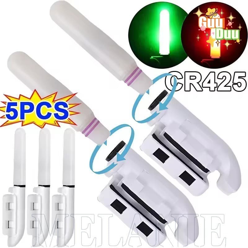[Guudu] 5-1 Pcs Vara Eletrônica Float Stick-LED Removível-De Pesca Rápida Portátil Noturna Leve-Equipamento Acessórios