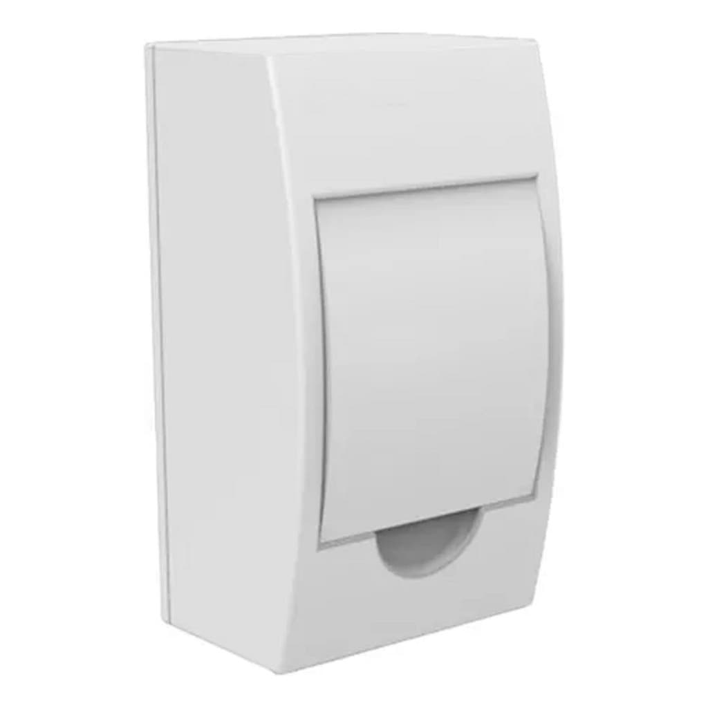 Quadro de distribuição de sobrepor 8p din branco