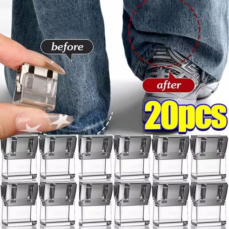 Clipes De Roupas Para Calças , Encurtamento De Pernas , Fixação Invisível Sem Costura , Clipe De Dispositivo De Bainha O