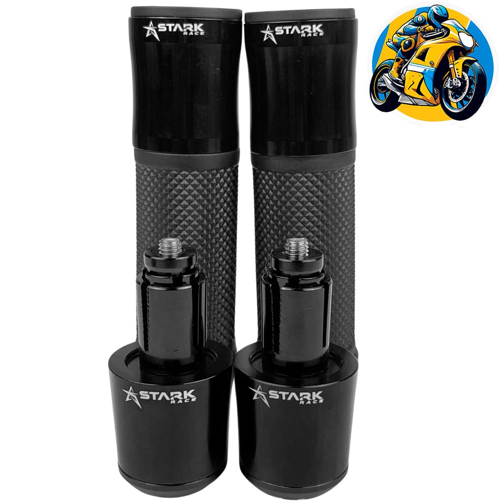Kit Esportivo Manopla Luva Punho Peso Moto Universal Auminio