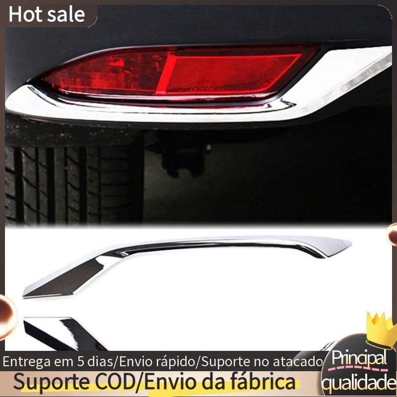 2 Pçs Luz De Nevoeiro Capa Da Lâmpada Guarnição Moldura Moldagem Para Honda HR-V HRV Vezel 2014-2019