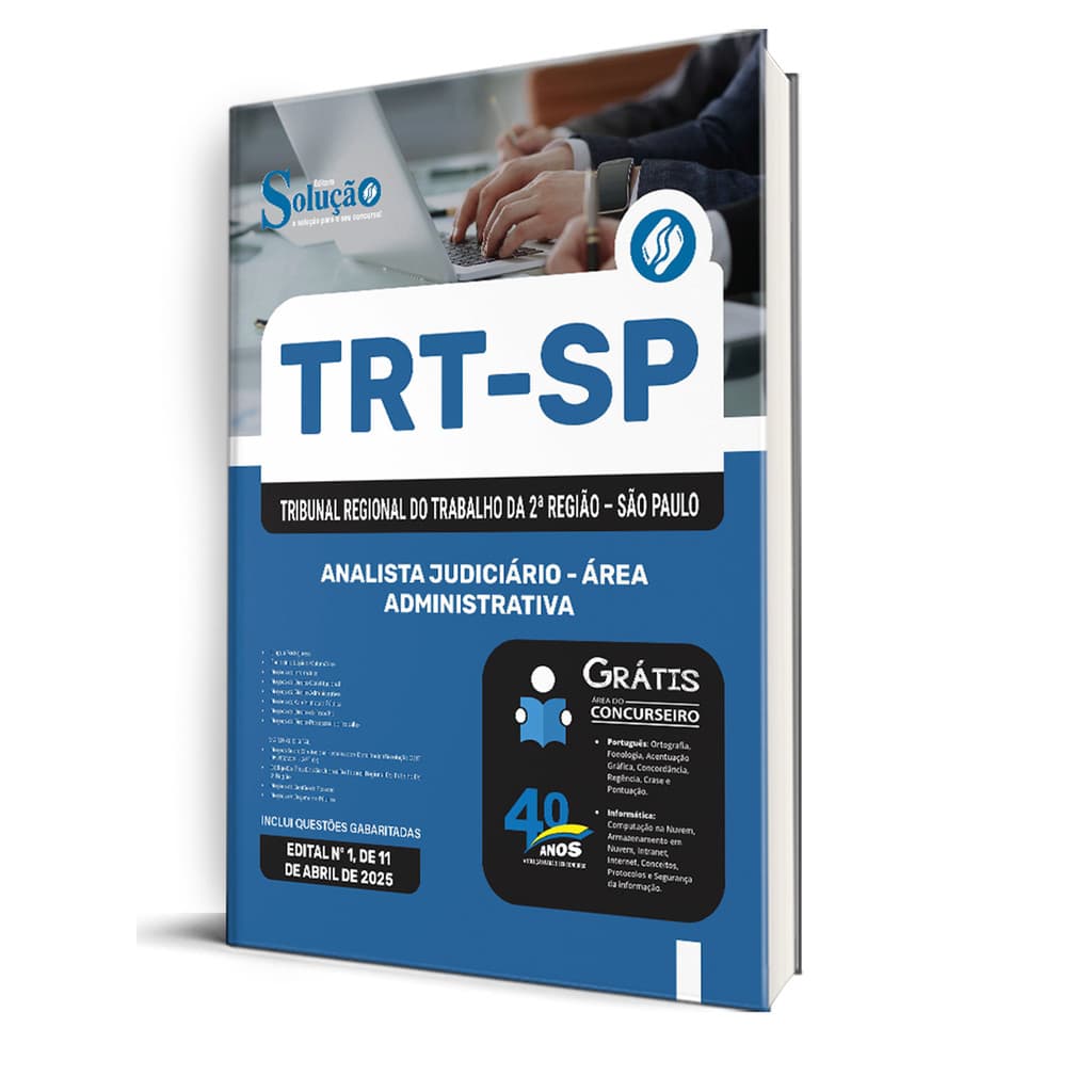 Apostila TRT-SP  - Analista Judiciário - Área Administrativa