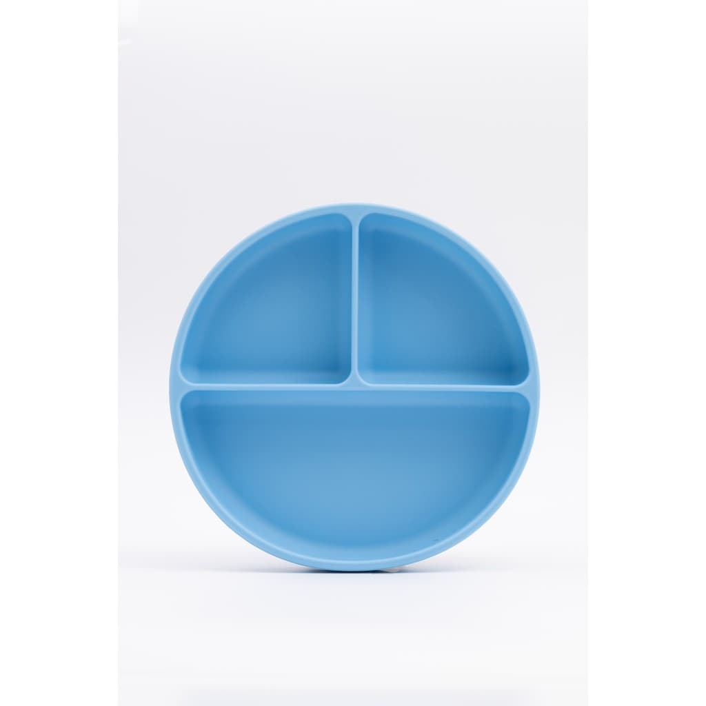 Prato Silicone C Divisórias e Ventosa Petit Pia Infantil, BPA Free/Vai ao Micro-ondas/Lava-louças