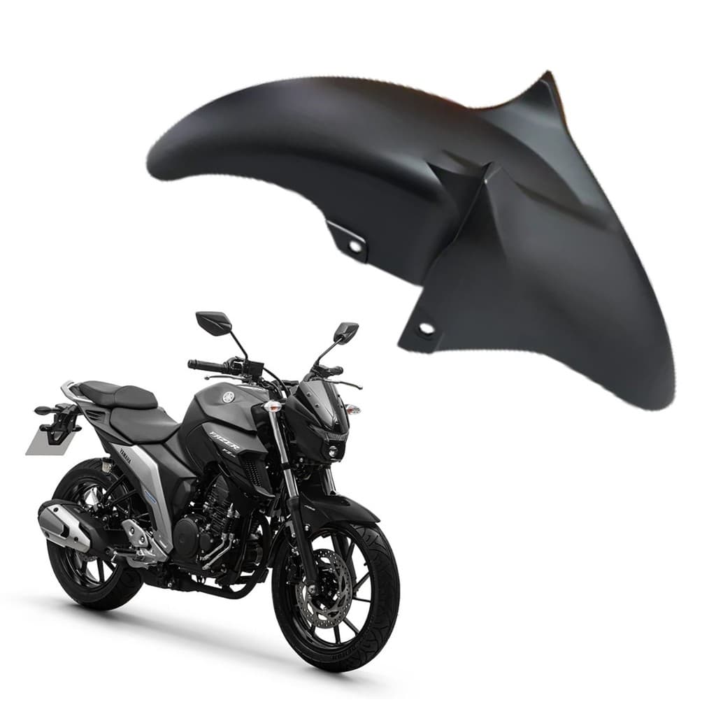 PARALAMA DIANTEIRO PARAMOTOS YAMAHA FZ25 FAZER 250 PRETO FOSCO 2018 A 2025 PARAMOTOS YAMAHA