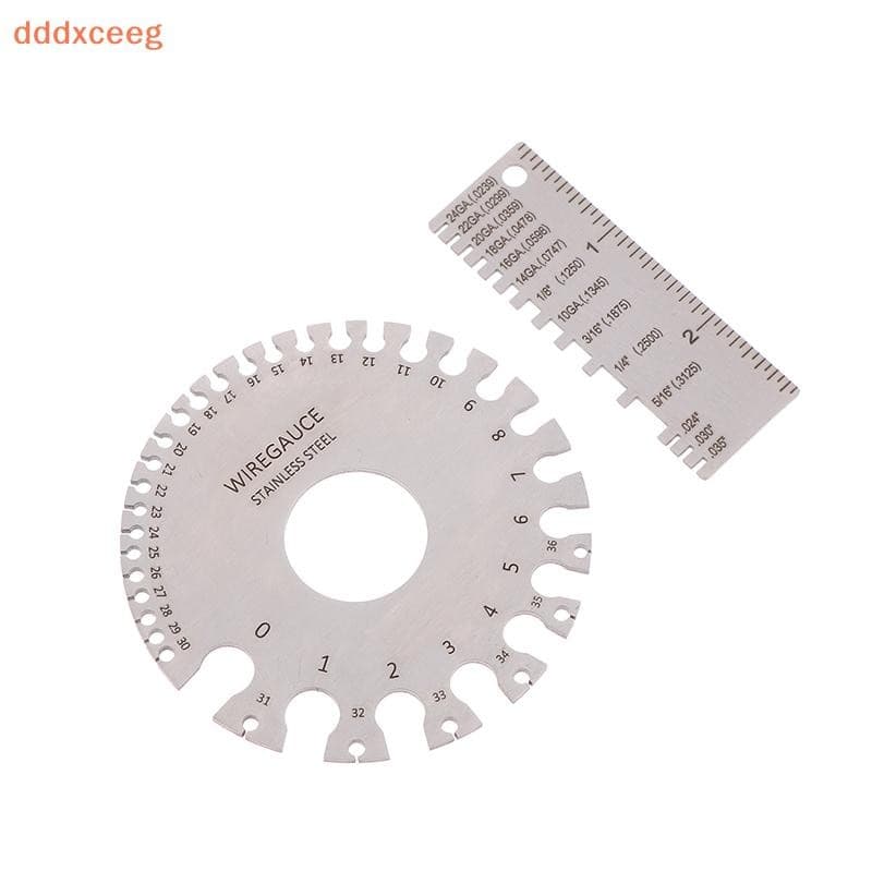 [dddxceeg] 0-36 Rodada AWG SWG Fio Medidor De Espessura Régua Diâmetro Ferramenta De Medição De Aço Inoxidável Inspeção