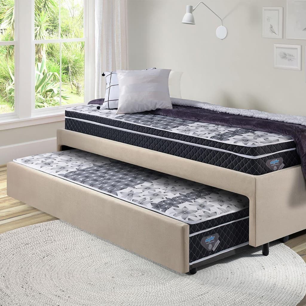 Bicama Box Solteiro 88x188 com 2 Colchões Gransleep Ecoflex