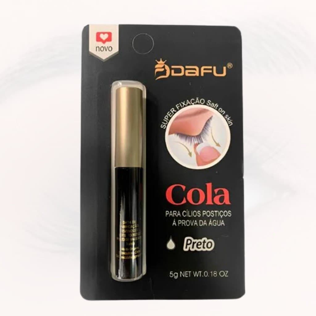 Cola De Cílios Postiços Preto Super Fixação 1 Un - Dafu