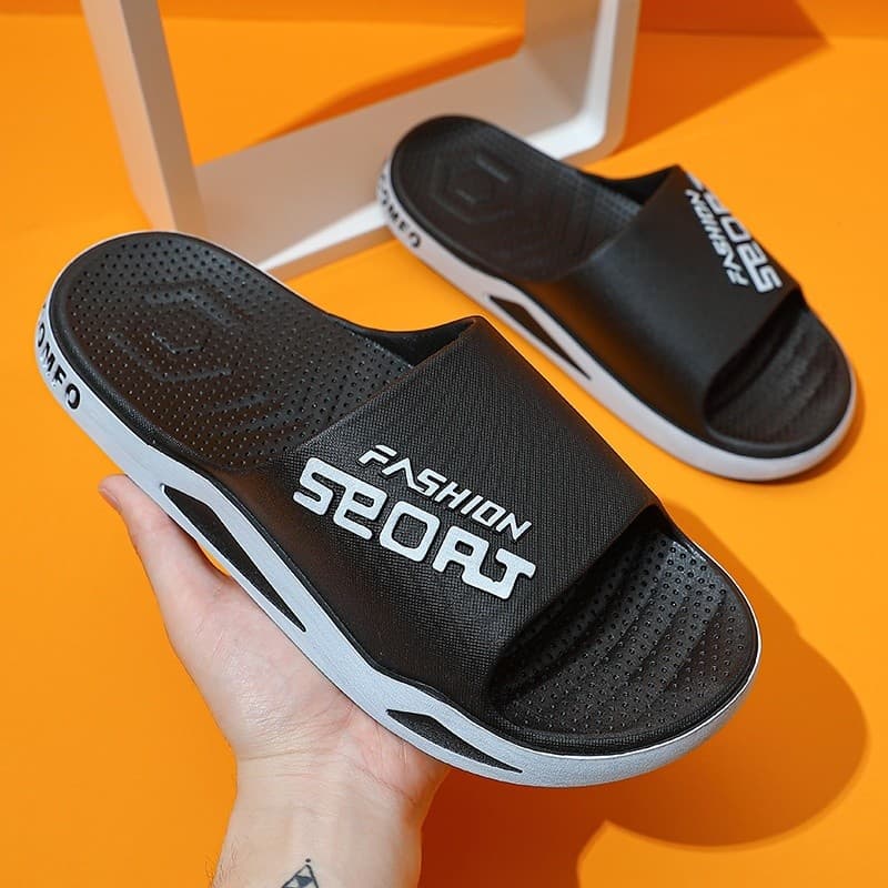 Chinelo de Praia Unissex Luxo Antiderrapante Design Alfabeto