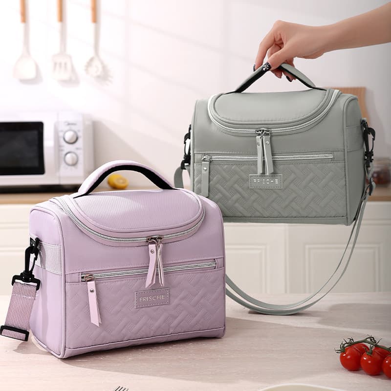 Grande Capacidade Isolamento Térmico Almoço Saco Moda Armazenamento De Alimentos Piquenique Bolsa Tote Portátil Iogurte Frutas Refrigerador Folha Alumínio