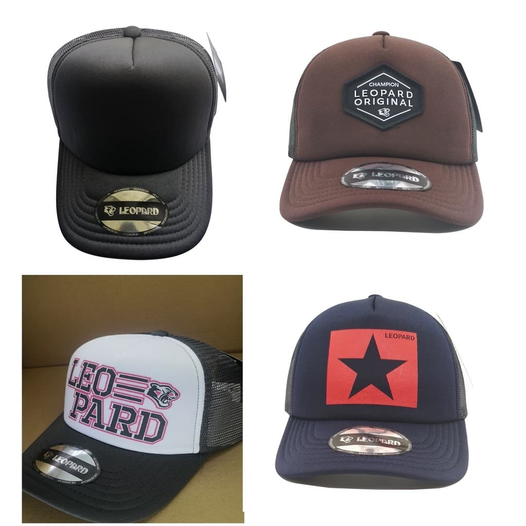 Boné Trucker Aba Curva Com Tela Promoção LEOPARD LACKPARD Original
