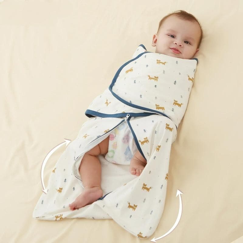 Saco De Dormir Ajustável Para Bebês , Recém-Nascidos , Verão , Fino , Macio , Algodão , Meninos , Meninas , Envoltório ,