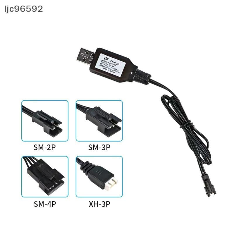 [ljc] 7.4 V (3.7 X2) Carregador SM-2P/3P 4P Reverso XH-3P/4P Bateria De Íon-Lítio Elétrica RC Brinquedos Carro Barco Car