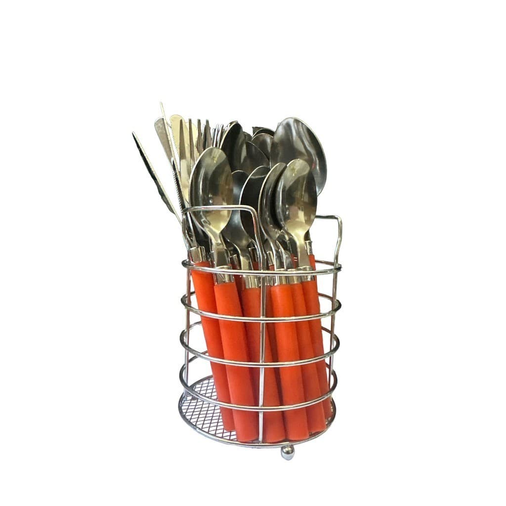 Conjunto De Talheres Inox Luxo 25 Peças Luxo