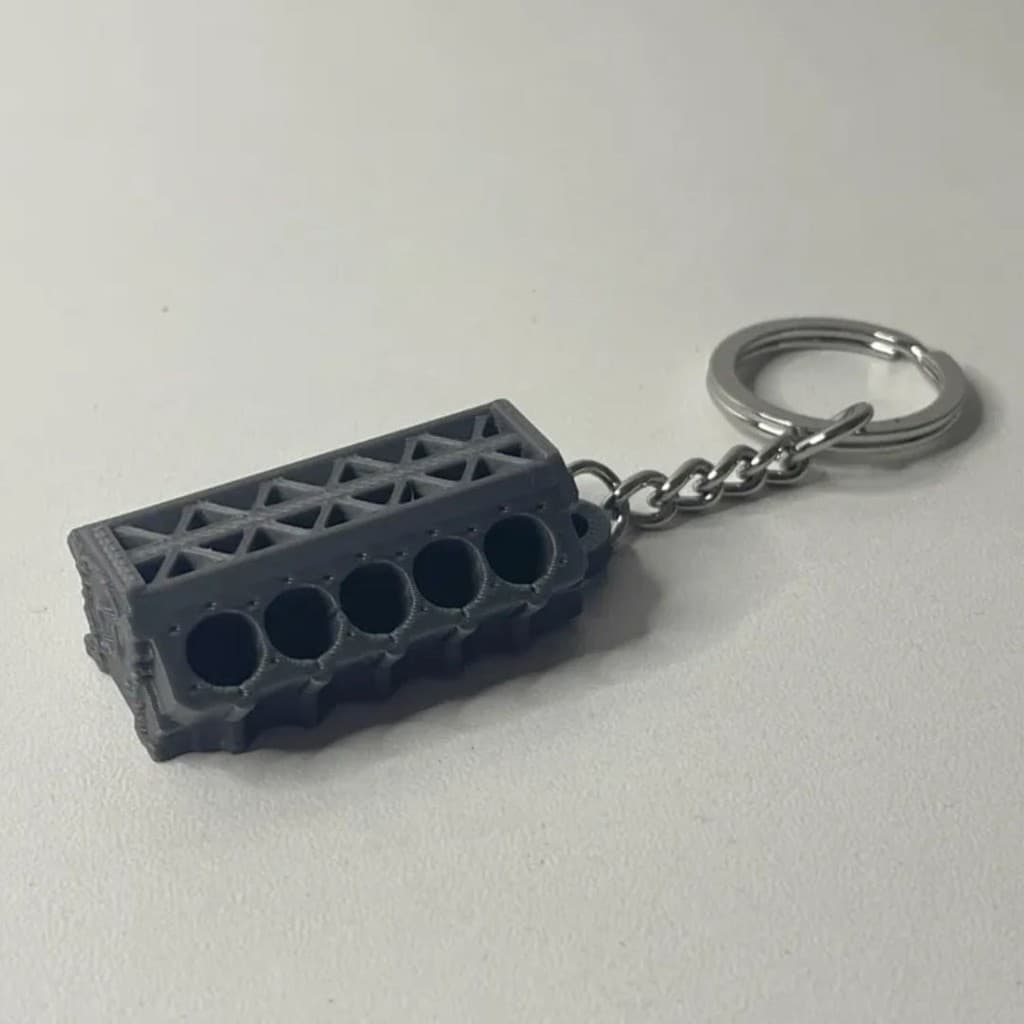 Chaveiro Bloco de Motor V12 Estilo Mecânico Tuning Drift Muscle Car JDM Com Argola Gear Head