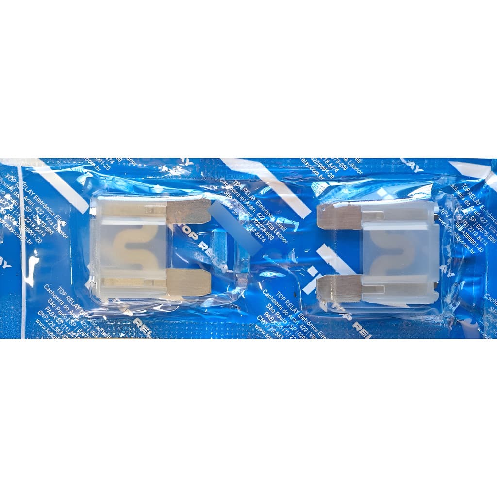 Kit 2 Fusivel Lamina Maxi Universal 80a Cristal Trfus318880