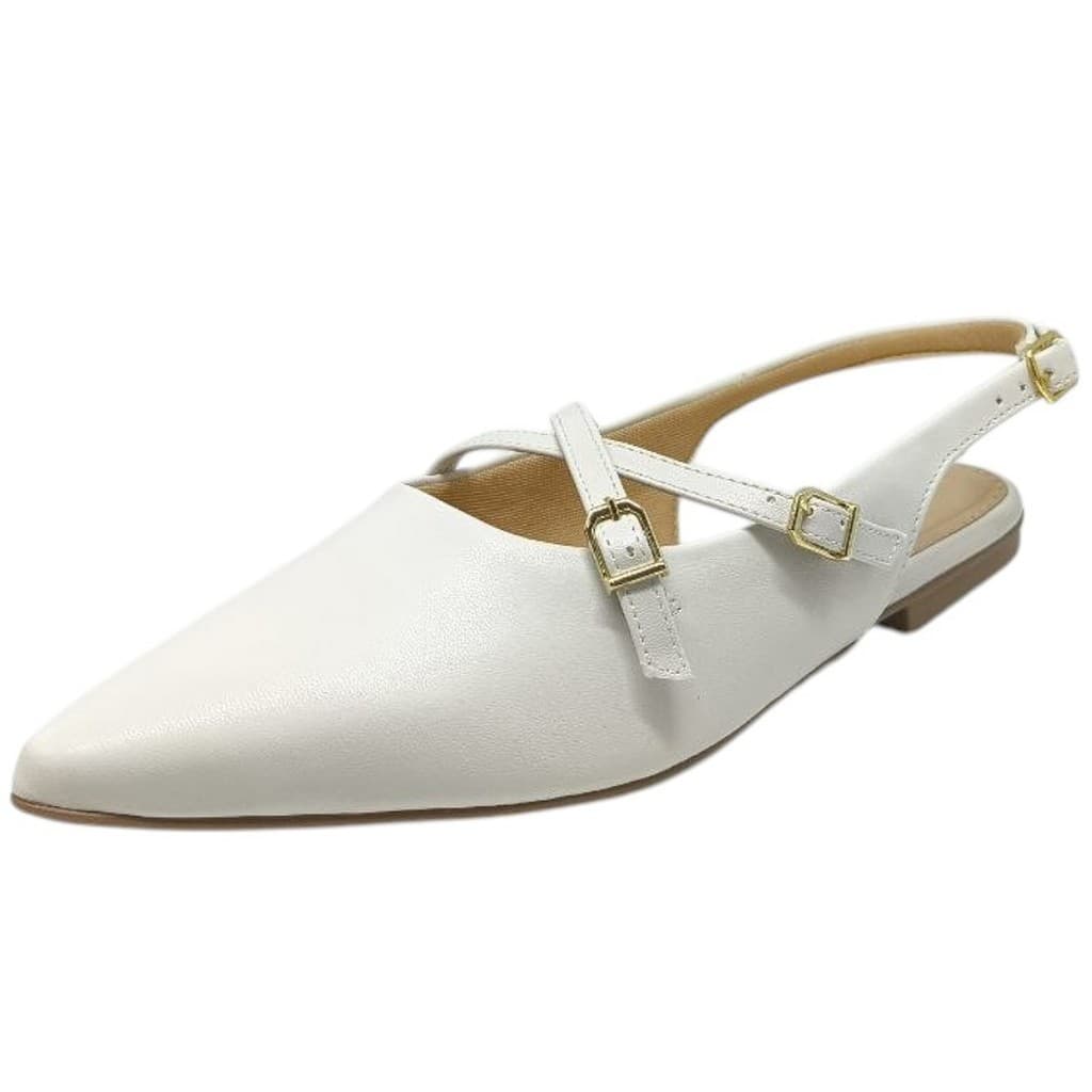 Sapatilha Feminina Conforto Slingback Elegante Sua Cia