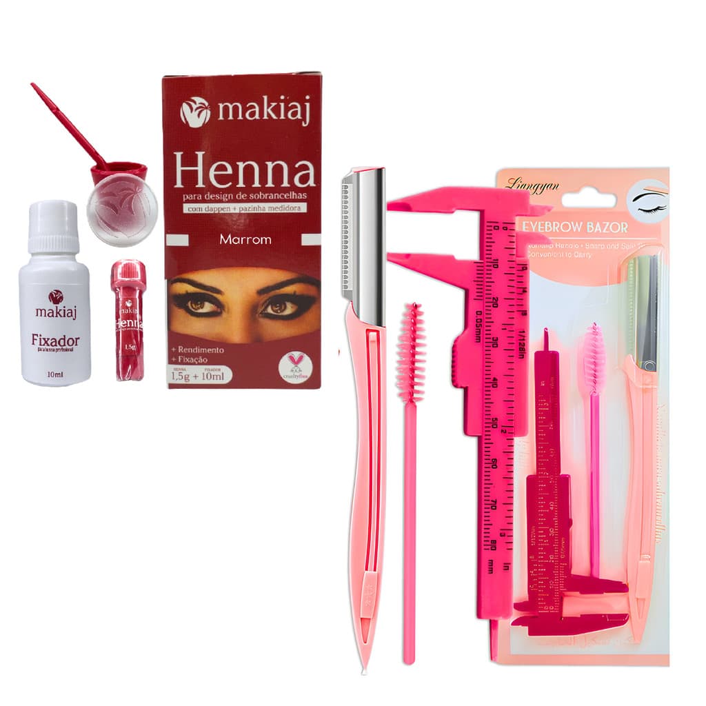 Kit de sobrancelhas Com 1 Makiaj e 1 KIT PAQUÍMETRO