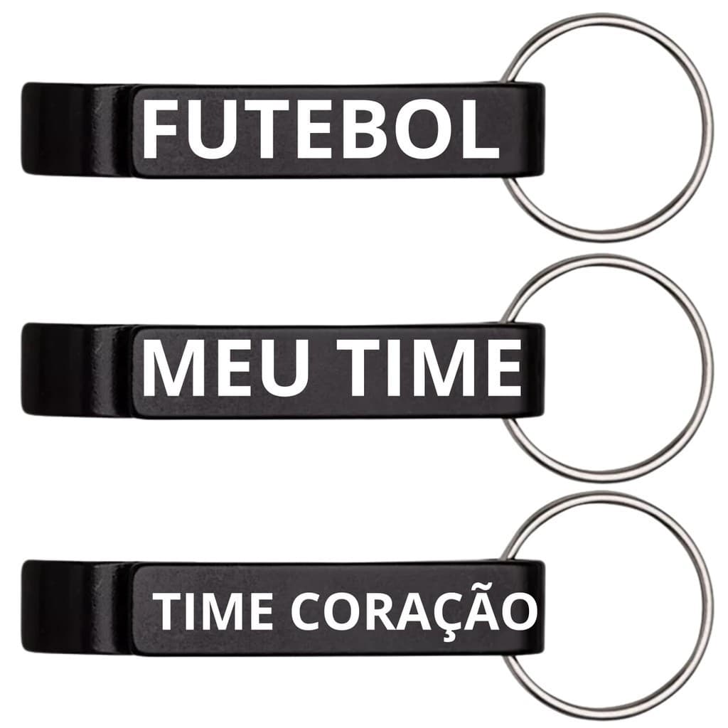 3 Chaveiros Personalizados a Laser Com a Sua Logo de Seu Time de Coração